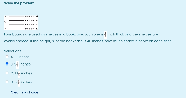 Solved Solve The Problem. Shelf 4 1 Shelf 3 Shelf 2 Shelf 1 | Chegg.com