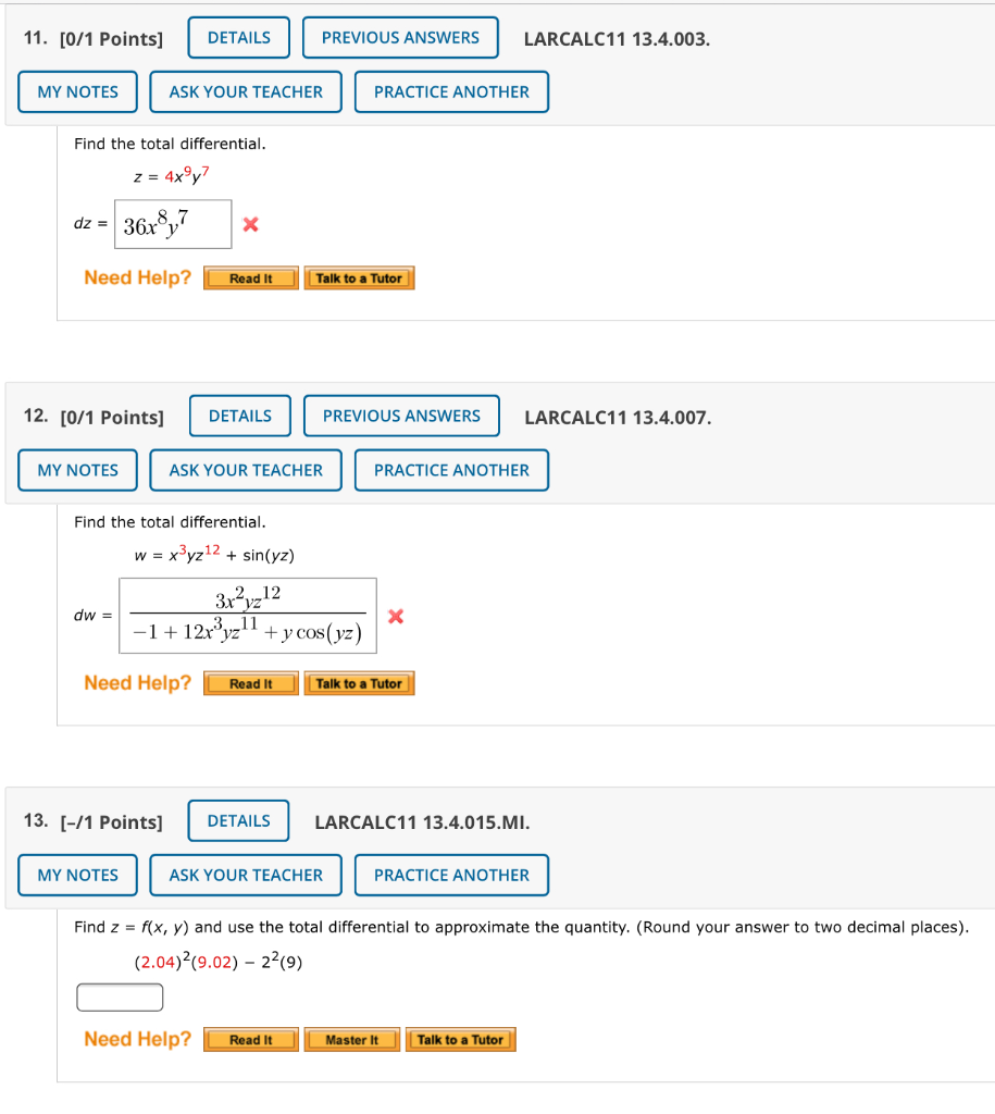 Solved 11. [0/1 Points] DETAILS PREVIOUS ANSWERS LARCALC11 | Chegg.com