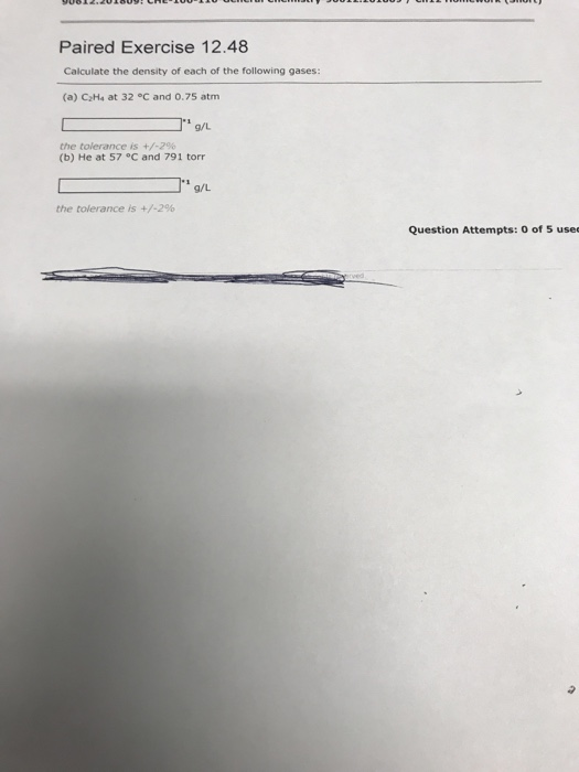 Solved Paired Exercise 12.48 Calculate the density of each Chegg