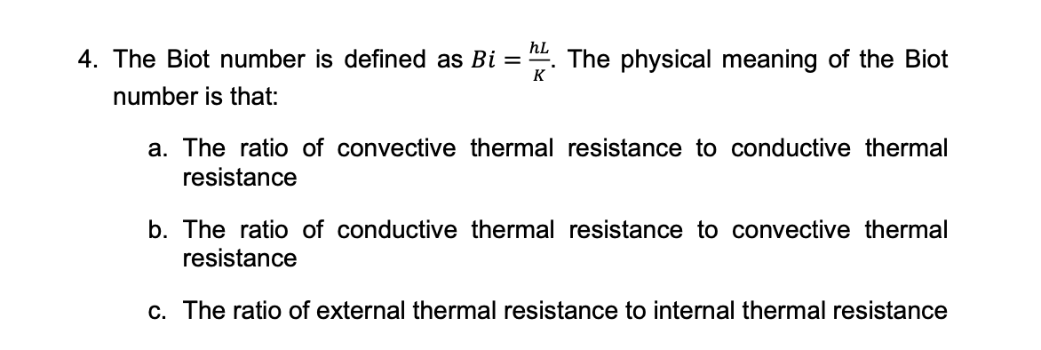 Definition Of Biot Number