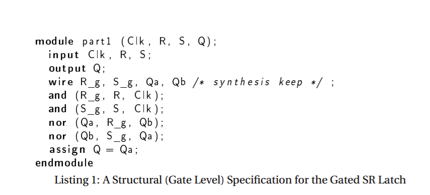 Solved use the verilog code above and convert to a D latch | Chegg.com