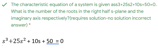 Solved The characteristic equation of a system is given | Chegg.com