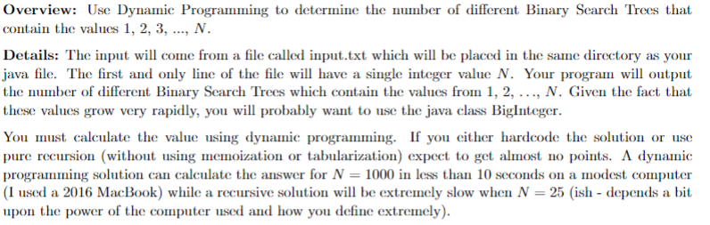 Solved Overview: Use Dynamic Programming to determine the | Chegg.com