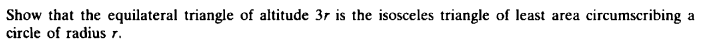 the altitude of an equilateral triangle is 3√3 cm. the area is