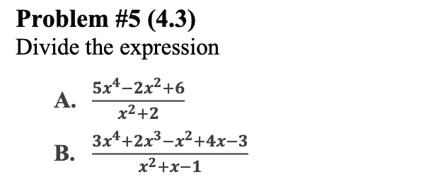 Solved Two equations with no correlation to eachotherDivide | Chegg.com