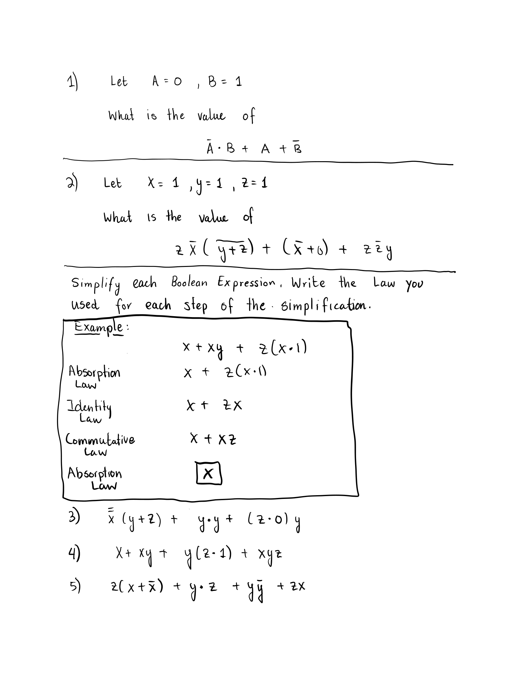 Solved 1 Let A 0 B 1 What Is The Value Of A B A Chegg Com