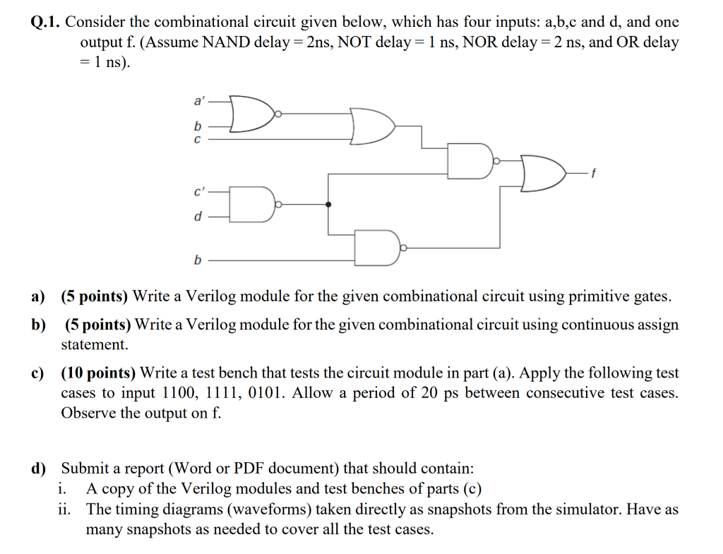 Solved Consider The Combinational Circuit Given Below, Which | Chegg.com