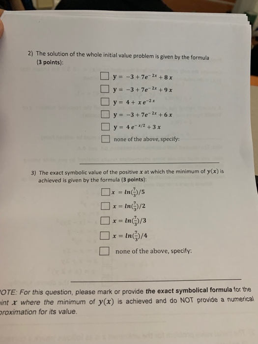 Solved Problem #4 (20 points) Solve the initial value | Chegg.com