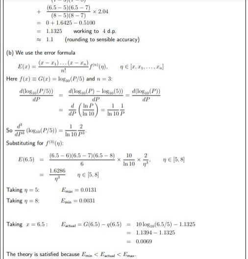 Solved Example 6 In an experiment to determine the | Chegg.com