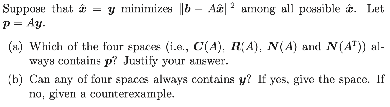 Suppose That U Y Minimizes 6 Aữ 2 Among All Chegg Com