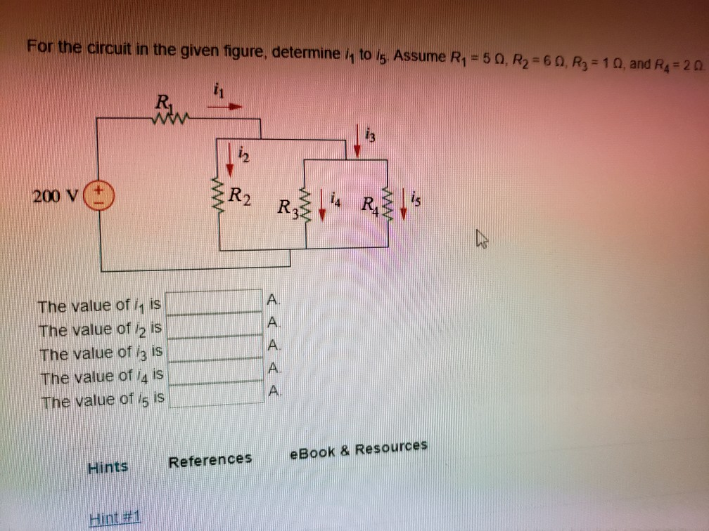 Solved For the circuit in the given figure, determine i to | Chegg.com