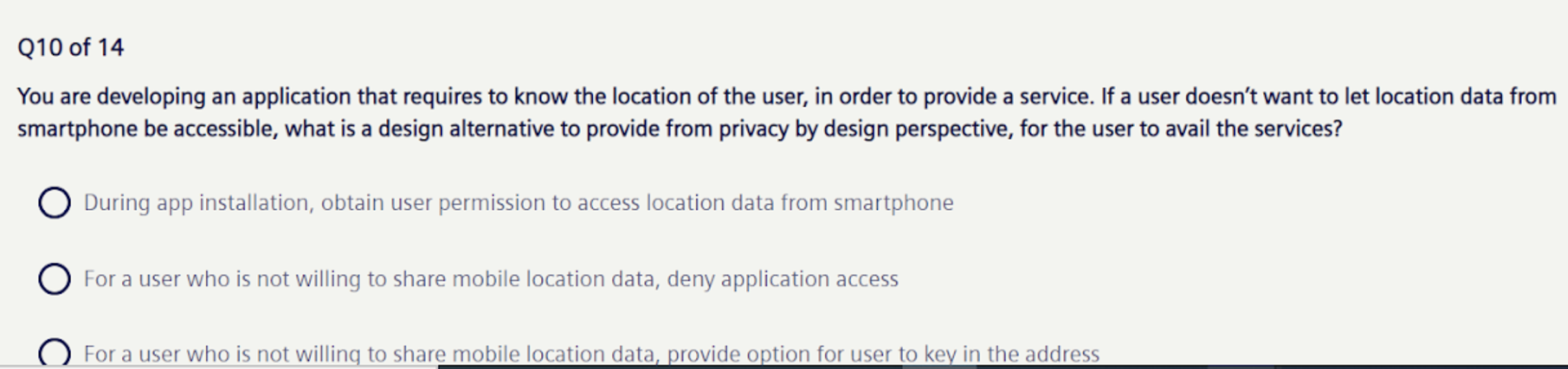 Solved Q10 of 14 You are developing an application that | Chegg.com