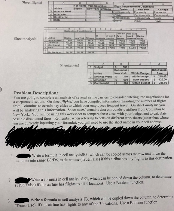 Solved Sheetflights! New York Boston New York New