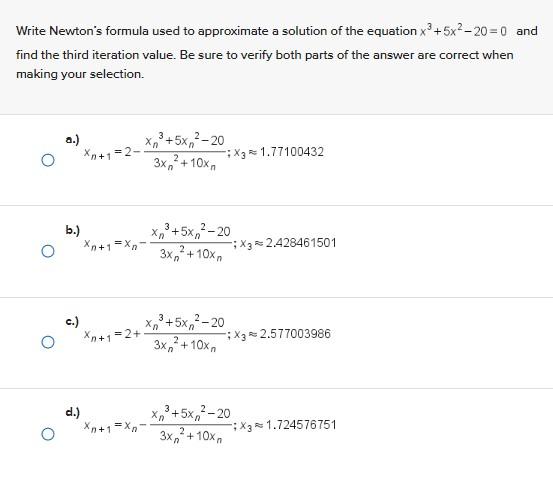 Solved Approximate the solutions of equations by using | Chegg.com