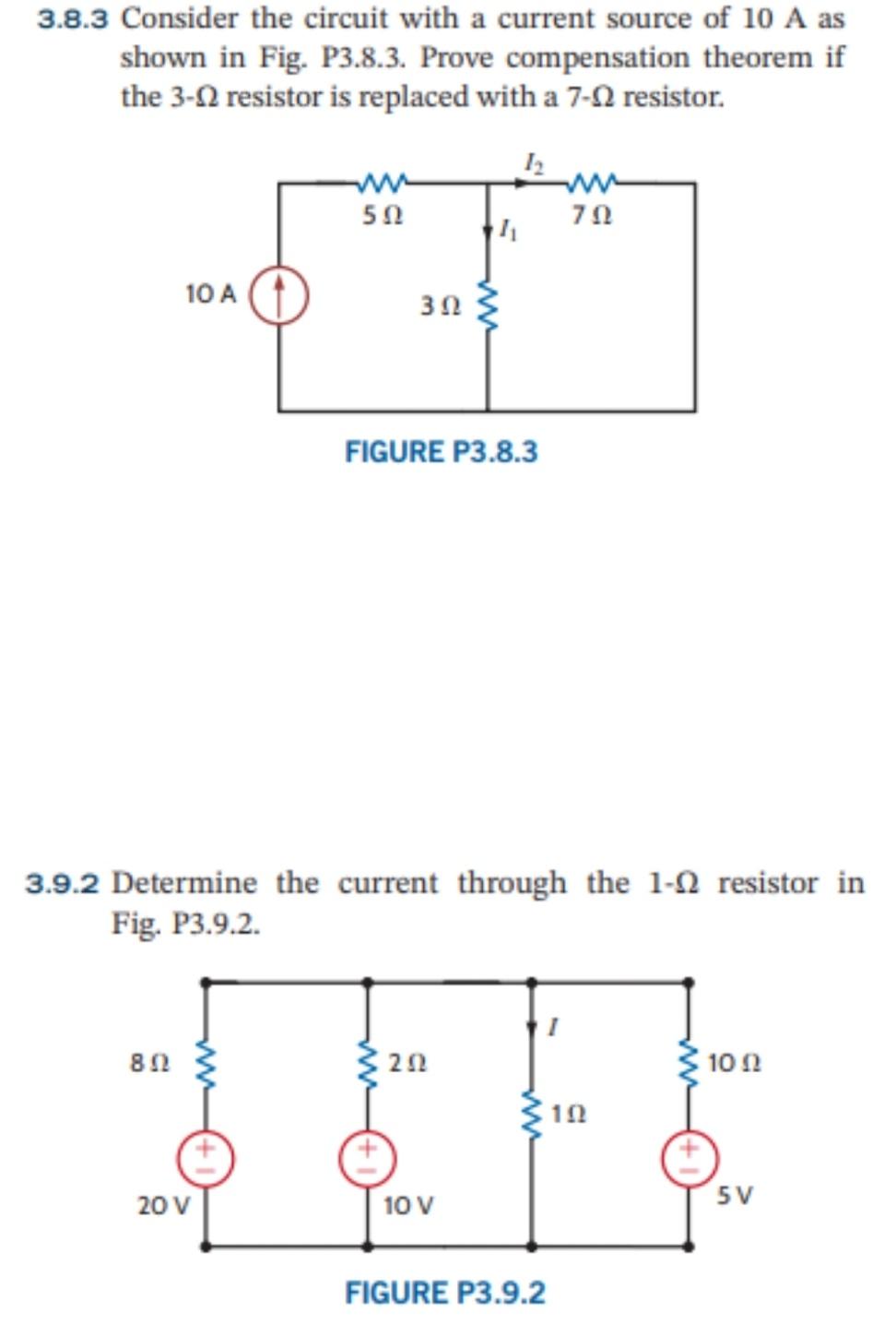 Solved 3.8.3 Consider The Circuit With A Current Source Of | Chegg.com