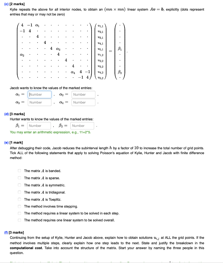 ∂x2∂2u+∂y2∂2u=f over a rectangular domain | Chegg.com