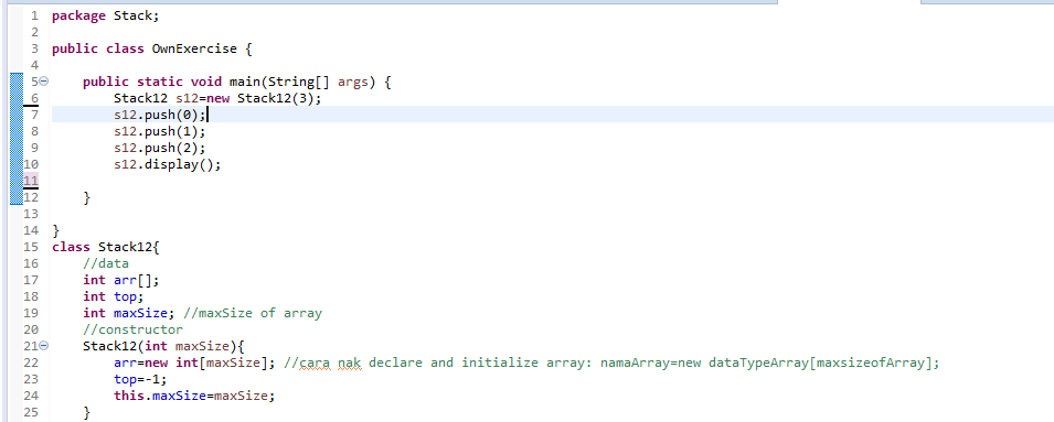 Solved Java Stack. Why it gives me these errors? Exception | Chegg.com
