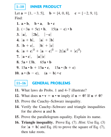Solved 1-10 ﻿INNER PRODUCTLet | Chegg.com