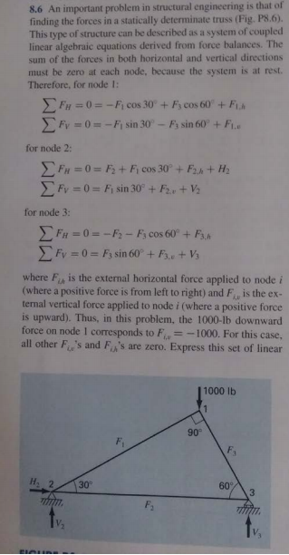Solved 8.6 An important problem in structural engineering is | Chegg.com