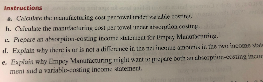 Solved B. Reconcile The Difference In Net Income Between The | Chegg.com