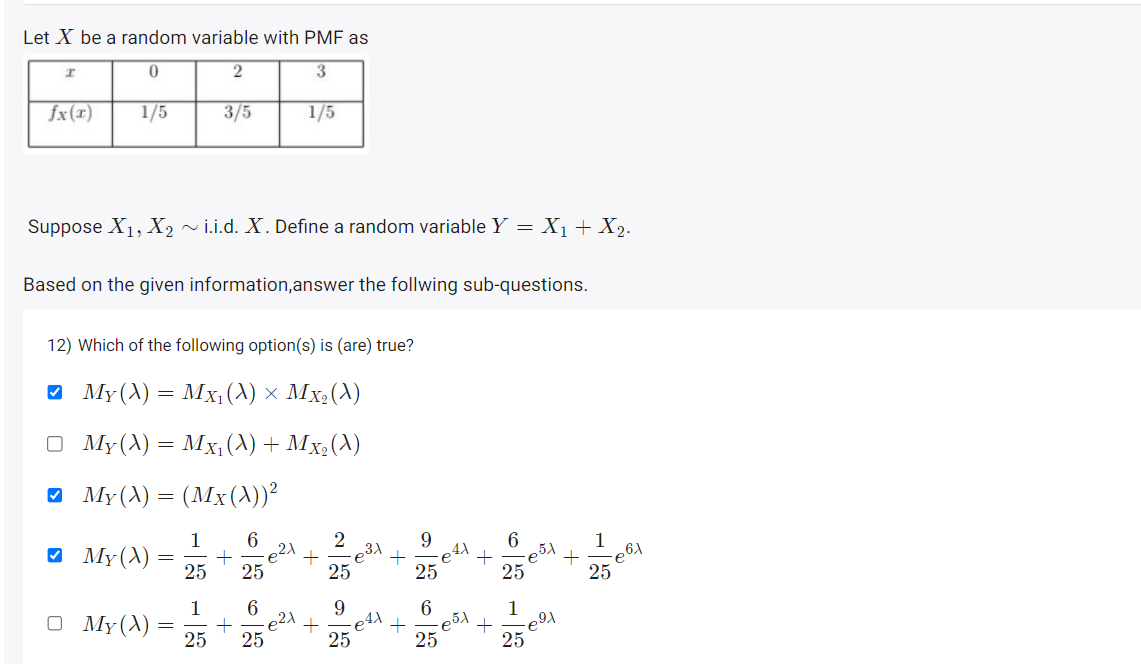 Solved by an EXPERT Let x be ﻿a random variable with PMF asSuppose ...