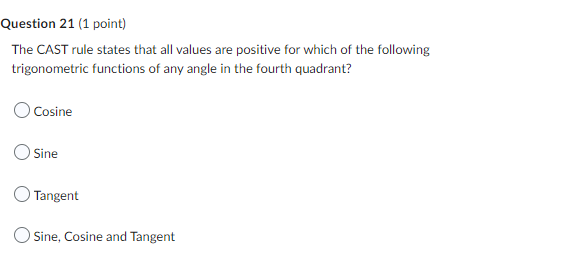 Solved Question 19 (1 point) Which statement is not true? | Chegg.com