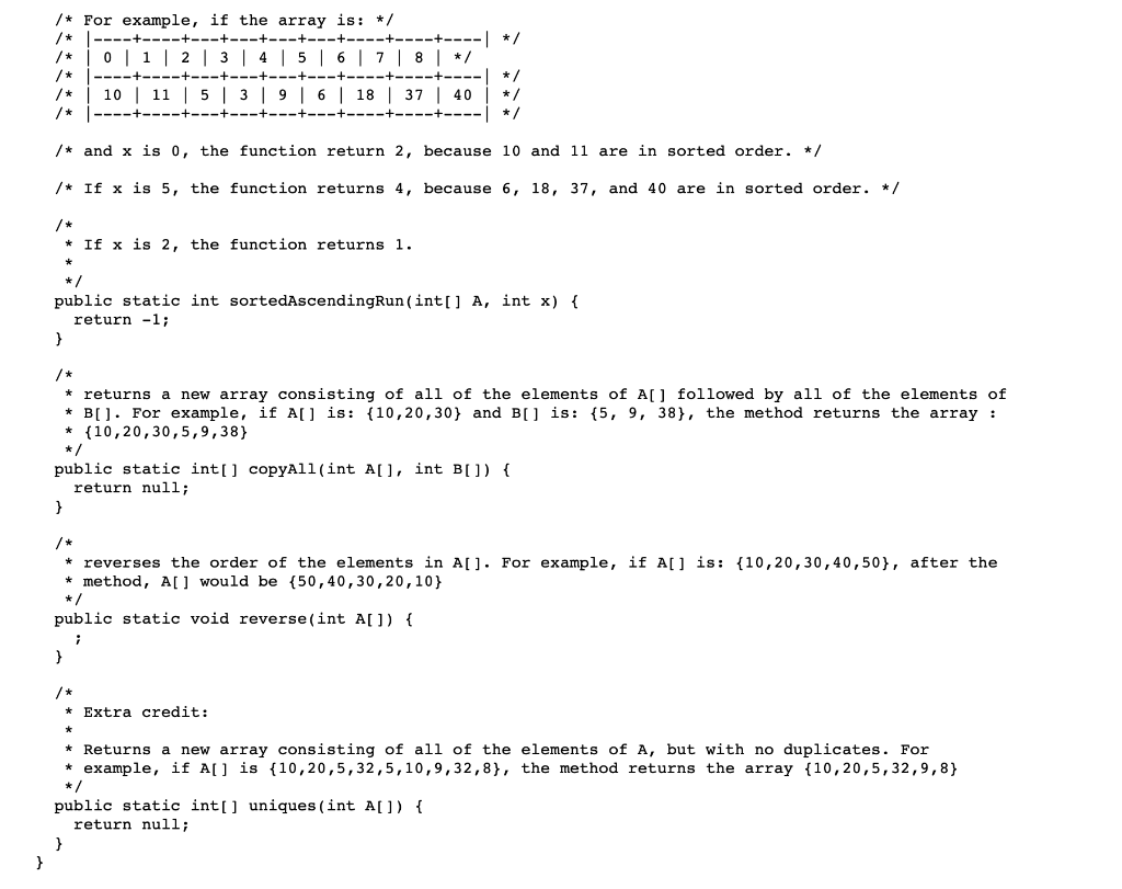 Solved Implement each of the following functions and write a | Chegg.com
