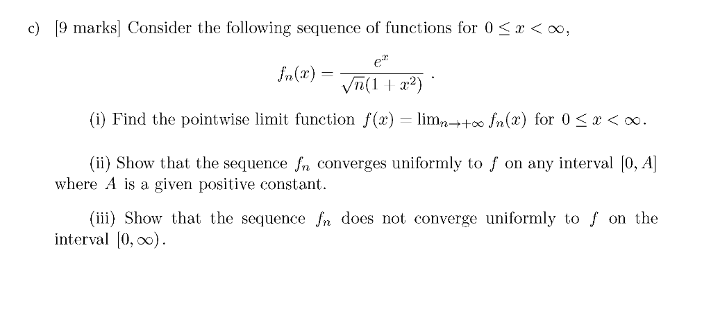 Solved c) 9 marks Consider the following sequence of | Chegg.com