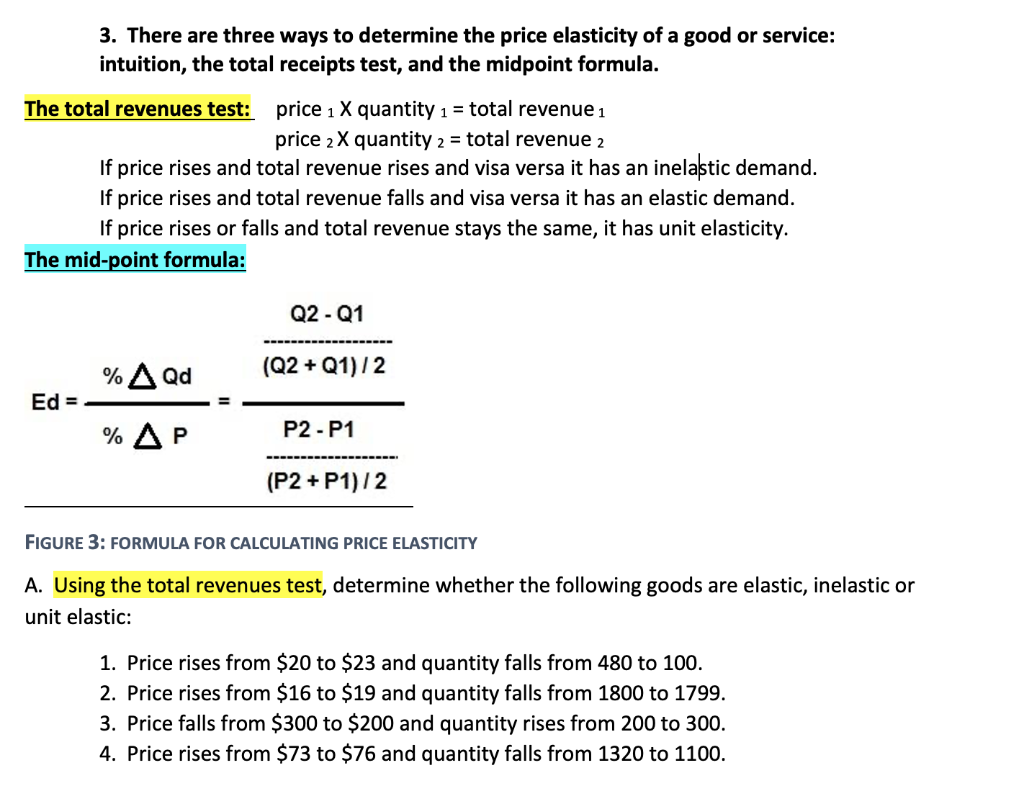 Solved 3. There are three ways to determine the price | Chegg.com