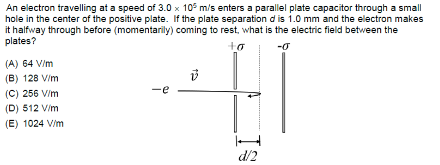 Solved An electron travelling at a speed of 3.0 x 105 m/s | Chegg.com