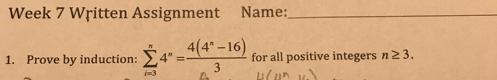 Solved Week 7 Written Assignment Name: 4(4-107 for l ositive | Chegg.com