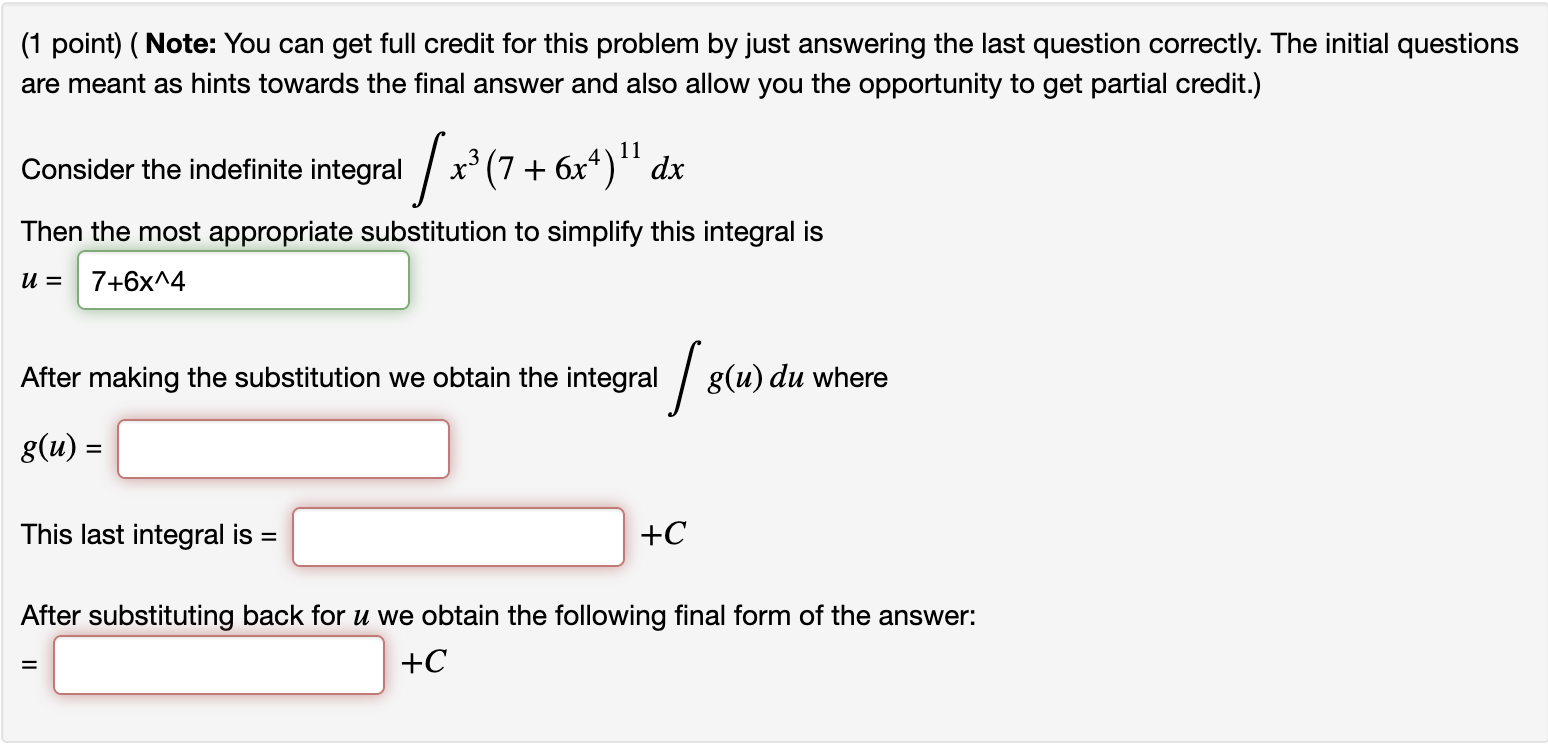 Solved (1 point) ( Note: You can get full credit for this | Chegg.com