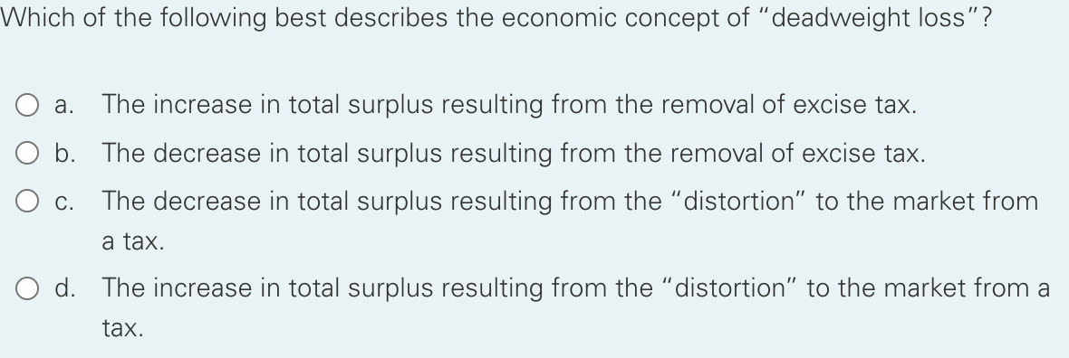 Solved Which of the following best describes the economic | Chegg.com