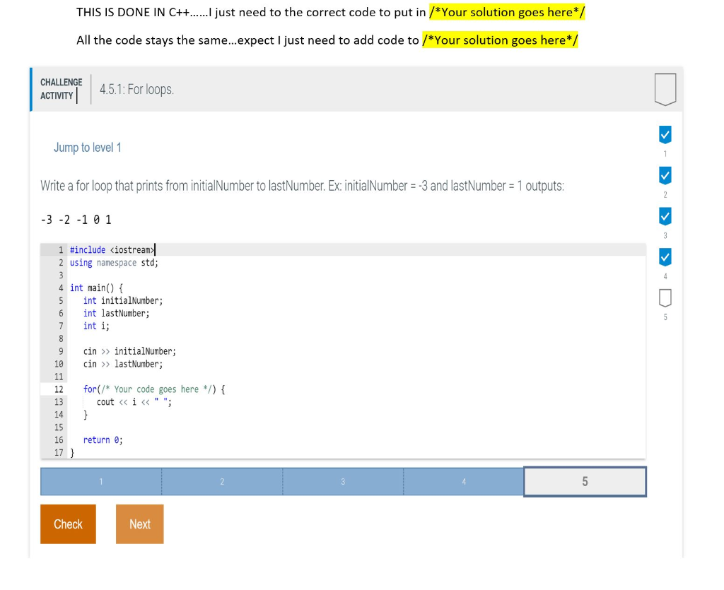 Solved THIS IS DONE IN C++......I just need to the correct | Chegg.com