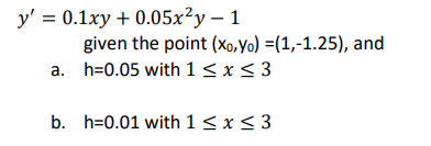 Solved Use The Runge Kutta Method To Graph The Function | Chegg.com