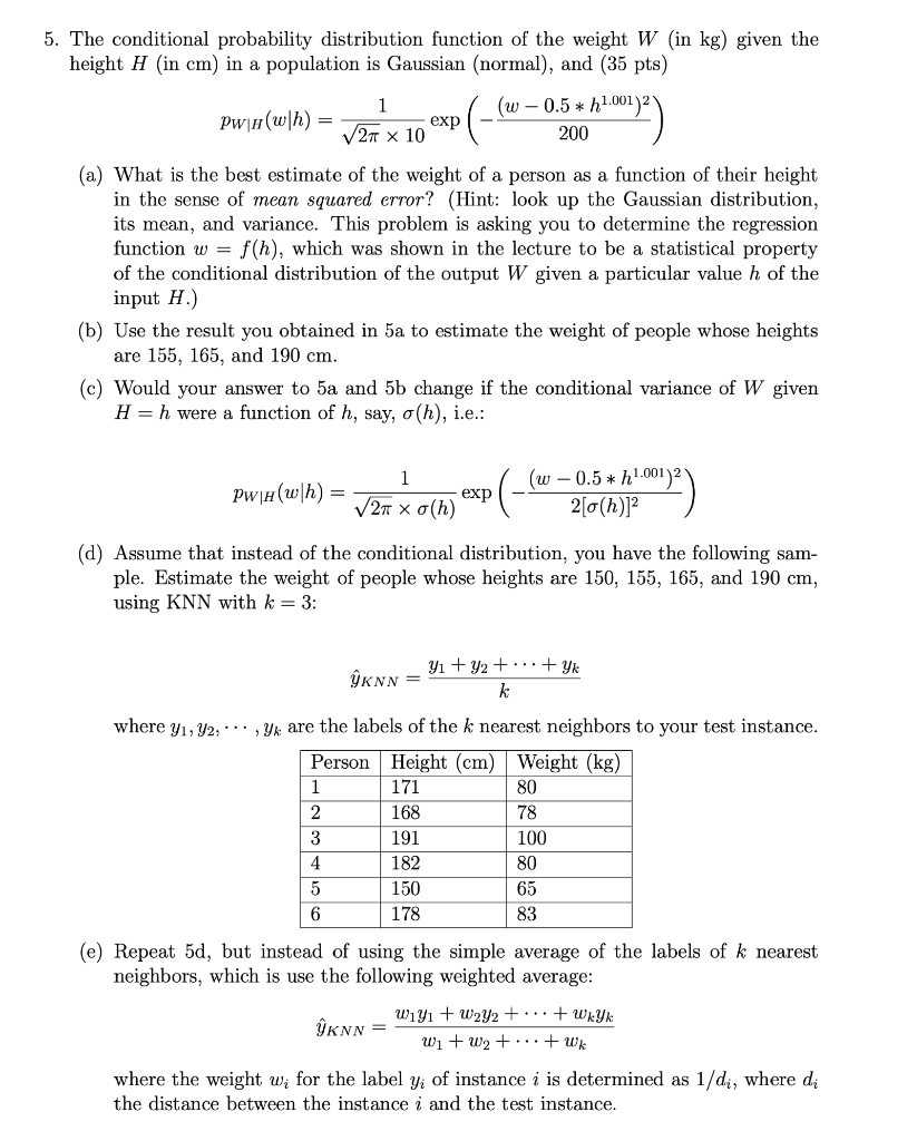 The conditional probability distribution function of chegg