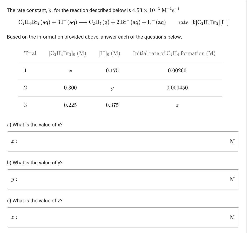 solved-consider-the-reaction-shown-below-along-with-its-rate-chegg