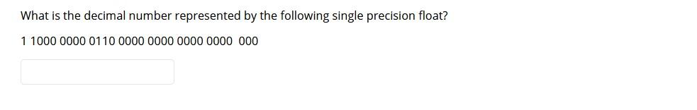 Solved What is the decimal number represented by the | Chegg.com