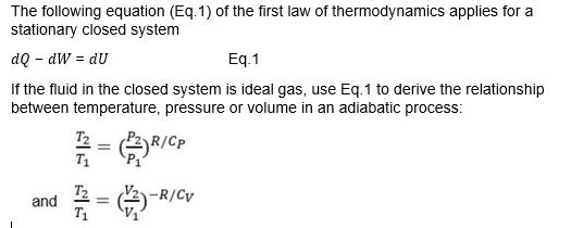 first law of thermodynamics equation