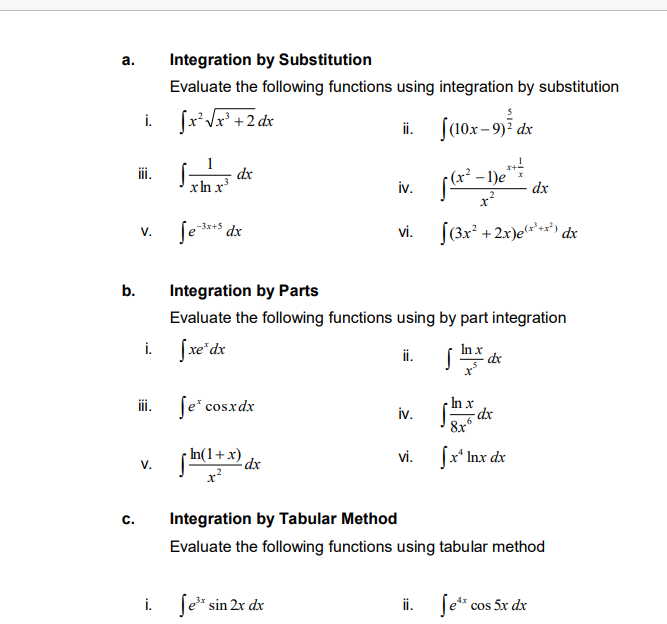 integration by substitution