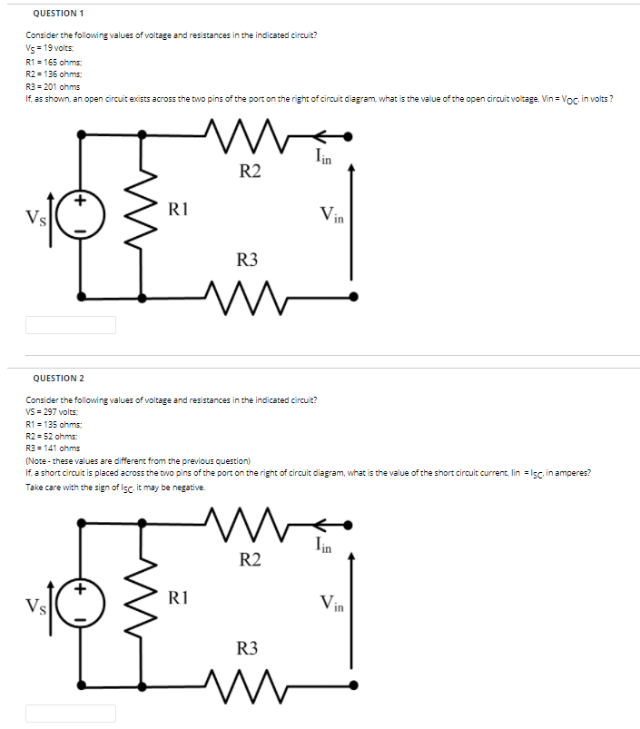 Solved QUESTION 1 Consider the following values of voltage