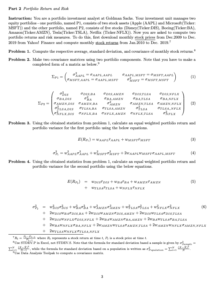 Part 1 Analysis of Economic Indicators Instruction: