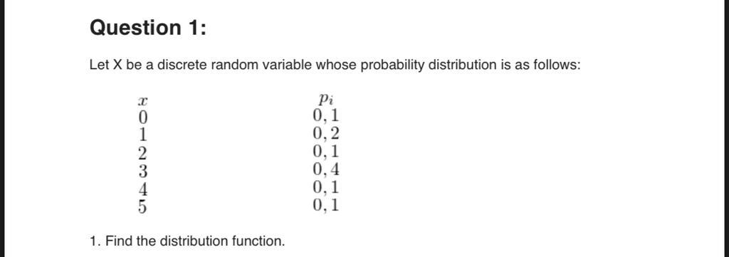 Solved Let X be a discrete random variable whose probability | Chegg.com
