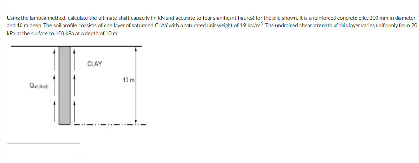 Solved Using the lambda method, calculate the ultimate shaft | Chegg.com