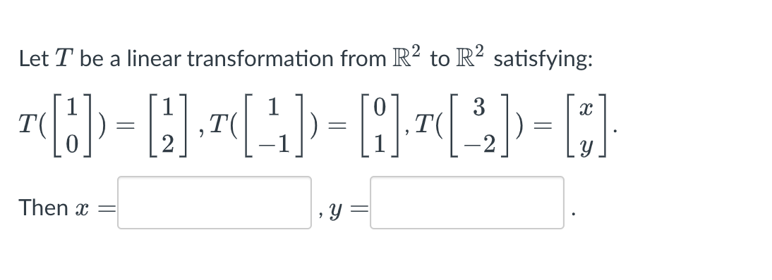 Solved Let T be a linear transformation from R2 to R2 | Chegg.com