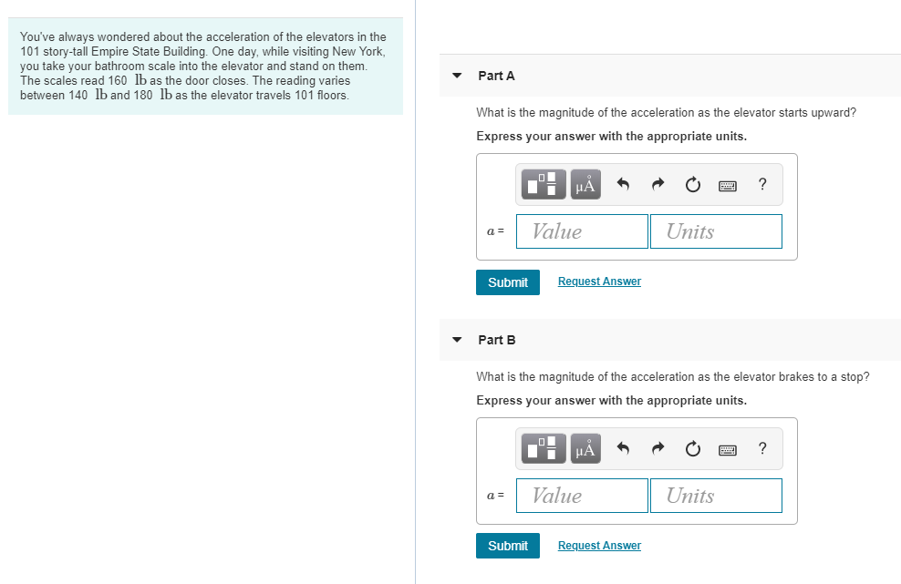 Solved You've always wondered about the acceleration of the | Chegg.com