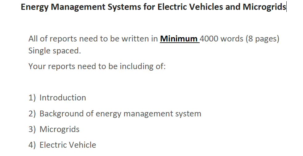 Solved Energy Management Systems For Electric Vehicles And | Chegg.com