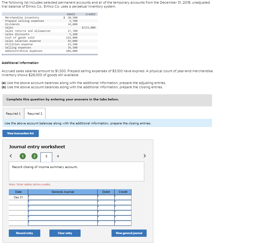 Solved: The Following List Includes Selected Permanent Acc... | Chegg.com
