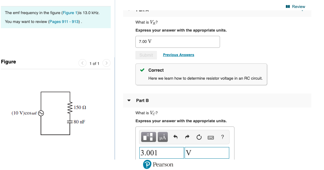 Solved: N Review The Emf Frequency In The Figure (Figure 1... | Chegg.com