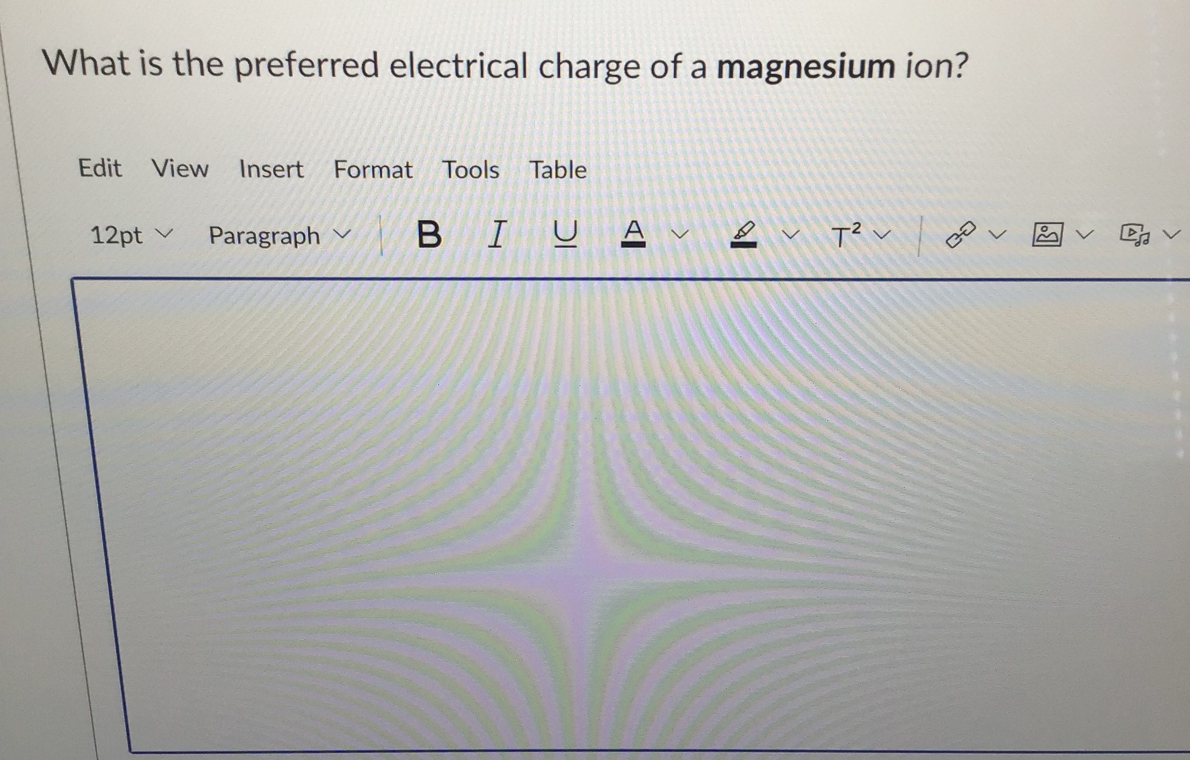 Solved What is the preferred electrical charge of a